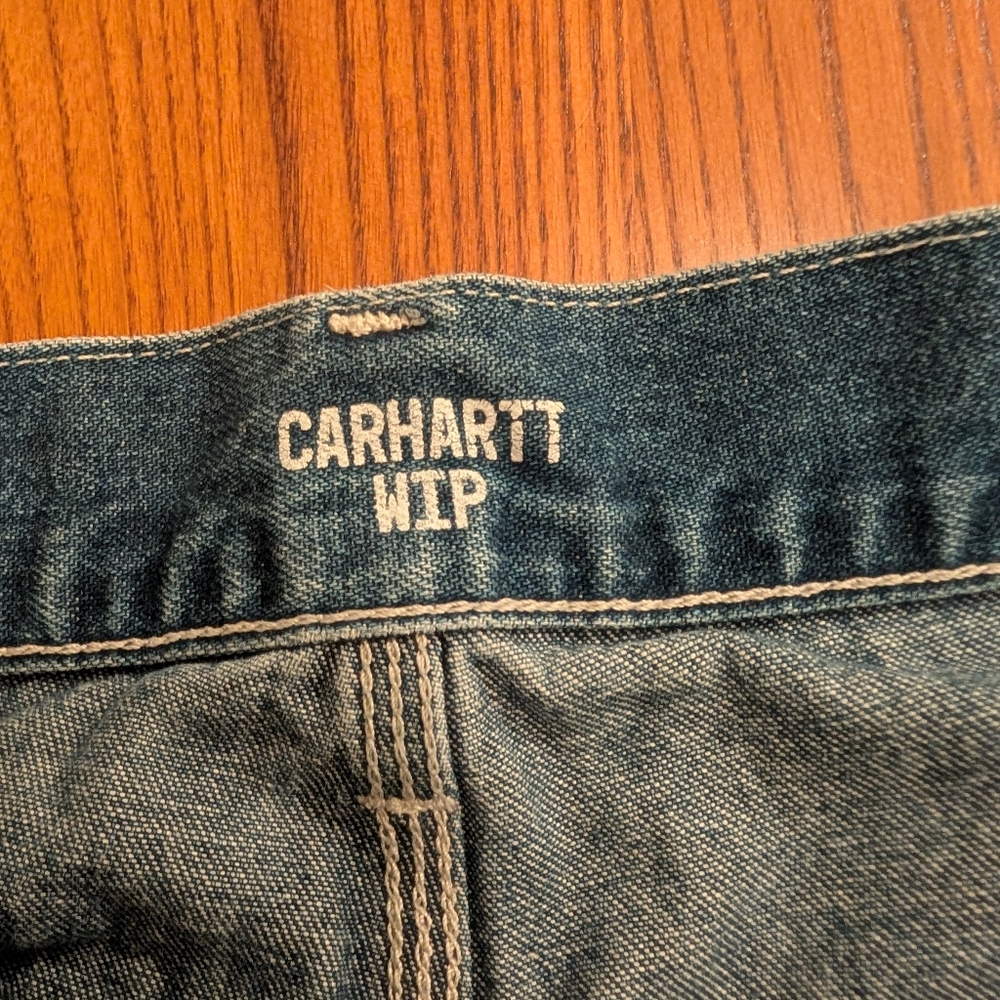 Carhartt WIP Denim Cutoff Shorts, Size 26 - Picture 5 of 10